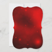 Red & Gold Holly Bells kerstparty Invite Kaart (Achterkant)