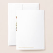 Red Gold Holly Folie Christelijke kerstkaarten Folie Kaarten (Met envelop)