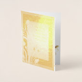 Red Gold Holly Folie Christelijke kerstkaarten Kaarten (Voorkant)