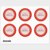 Red Gold Honeycomb Pattern - Aangepaste Sticker (Vel)