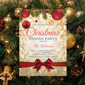 Red Gold kerstfeestdag Kaart