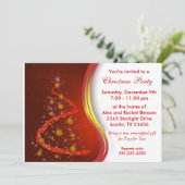 Red Gold kerstfeestdag Kaart (Staand voorkant)