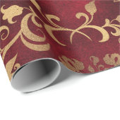 Red Gold kerstfeestdag, kerstcadeaupapier Cadeaupapier (Rol Hoek)