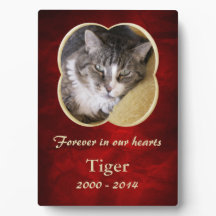 Red Gold Lijst Pet Memorial Sjabloon