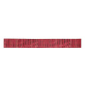 Red Gold Luxury Shimmer Striped Chic Kerstmis Satijnen Lint (Voorkant)