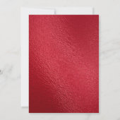 Red Gold Navy Blue Graduation Party uitnodiging (Achterkant)