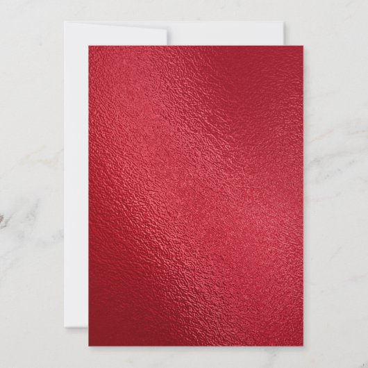 Red Gold Navy Blue Graduation Party uitnodiging (Achterkant)