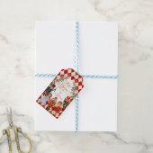 Red Gold Nutcracker Merry Kerstfeestdag Cadeaulabel (Met Touw)