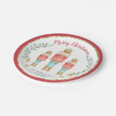 Red Gold Nutkraker kerstfeestfeest Papieren Bordje (Gekanteld)