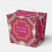 Red Gold Oosters Oosters Take Away Favor Boxen Bedankdoosjes (Achterkant)