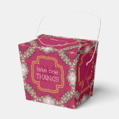 Red Gold Oosters Oosters Take Away Favor Boxen Bedankdoosjes (Voorkant Zijde)