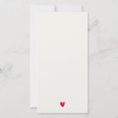 Red Gold Orchid Heart Floral Wedding Menu Card (Achterkant)