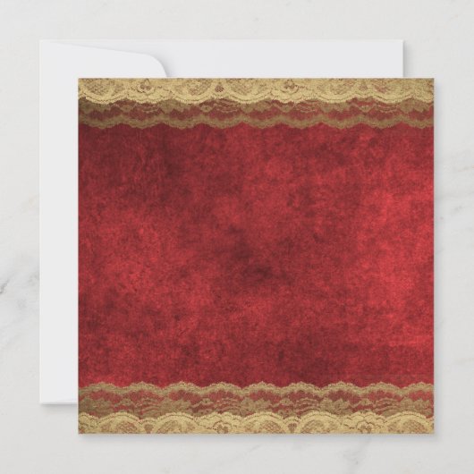 Red Gold Paris Etnisch Meisje Baby shower Kaart (Achterkant)