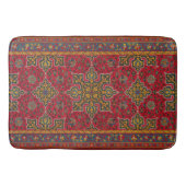 Red & Gold Persian Rug Bath Mat (Voorkant)
