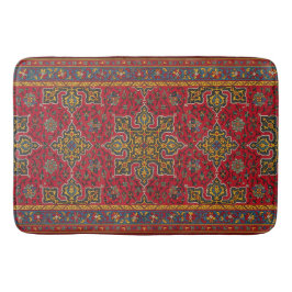 Red & Gold Persian Rug Bath Mat
