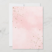 Red Gold Princess Quinceañera Kaart (Achterkant)