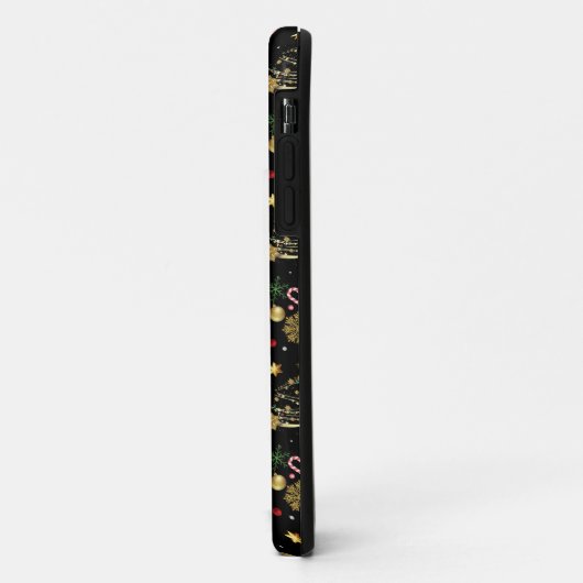 Red Gold Reindeer Merry-kerstboom Case-Mate iPhone Case (Achterkant/links)