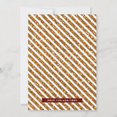 Red Gold Royal Prince First Birthday Invitation Kaart (Achterkant)