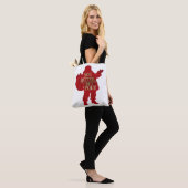 Red & Gold Santa Toy bag You Better Not Pout Tote Bag (Op model)