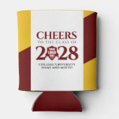 Red Gold School College University Afstuderen Blikjeskoeler (Achterkant)
