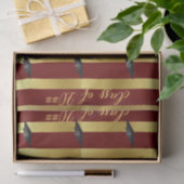 Red Gold School College University Afstuderen Dag Tissuepapier (Geschenk)