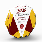 Red Gold School College University Afstuderen Fotoblokken (Links)