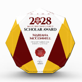 Red Gold School College University Afstuderen Fotoblokken