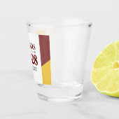 Red Gold School College University Afstuderen Shot Glas (Rechts)