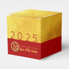 Red Gold Snake papercut 2025 Party Favoriet Box Bedankdoosjes