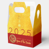 Red Gold Snake papercut 2025 PFBG Bedankdoosjes (Geopend)