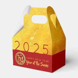 Red Gold Snake papercut 2025 PFBG Bedankdoosjes