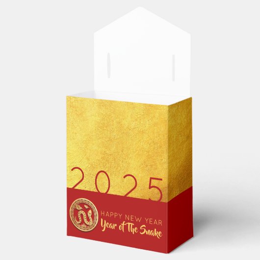 Red Gold Snake papercut 2025 PFBT Bedankdoosjes (Geopend)