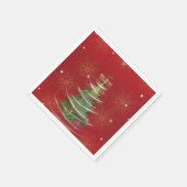 Red & Gold Snowflake Holiday paper napkins Servet (Hoek)