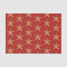 Red Gold Starfish Kuststrand kerstfeestdag