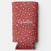 Red Gold Stars Seltzer Blikjeskoeler (Voorkant)