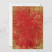 Red Gold String Lights Rehearsal Dinner Invitation Kaart (Achterkant)