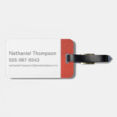 Red & Gold Stupefy Spell Graphic Bagagelabel (Achterkant horizontaal)