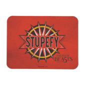 Red & Gold Stupefy Spell Graphic Magneet (Horizontaal)