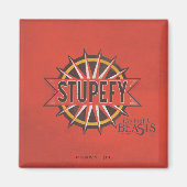 Red & Gold Stupefy Spell Graphic Magneet (Voorkant)