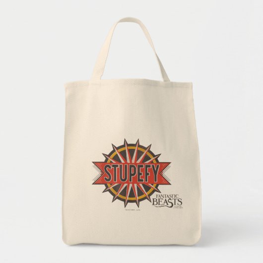 Red & Gold Stupefy Spell Graphic Tote Bag (Voorkant)