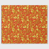 Red Gold Thistle Cadeaupapier (Vlak)