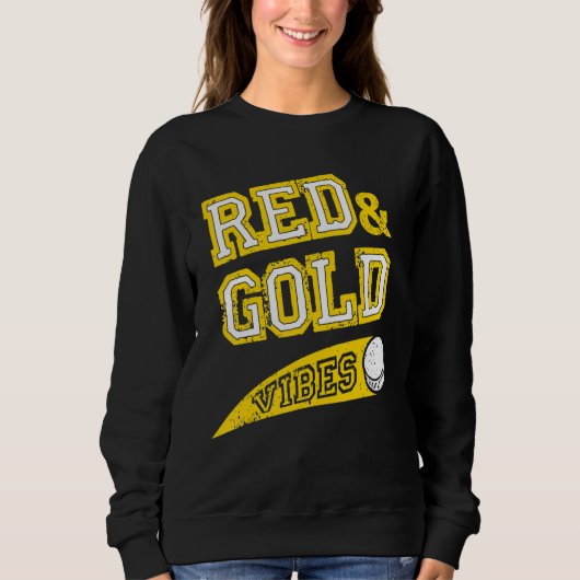 Red & Gold Vibes Hockey Team Fan_1 Trui (Voorkant)