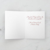 Red Gold Victoriaans kerstmangel Kaart (Binnen)