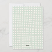 Red Gold Wavy Lijst Botanical Christmas 3 Foto Feestdagenkaart (Achterkant)