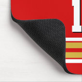 Red Gold White Team Jersey Muismat (Hoek)