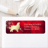 Red Gold Winter Bernese Mountain Dog Etiket (Insitu)