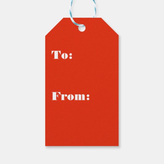 Red Gold Winter Birds Holly Berry Branches Cadeaulabel (Achterkant)