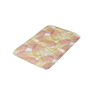 Red Gold Yellow Leaves Autumn Season Art Patroon Badmat