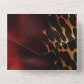 Red Gold Zuidwest Koeienhuid All In One Uitnodiging (Achterkant)