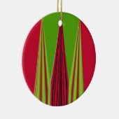 RED GOLDEN GREEN KERAMISCH ORNAMENT (Rechts)